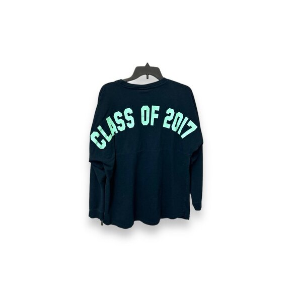 J America Unisex Long Sleeve Class of 2017 Cotton Tee, Navy, size M - Picture 5 of 9
